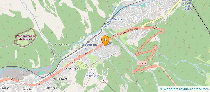 localisation de l'entreprise MADAME EVA NAIRA HENAREJOS AROCA  CHAMONIX-MONT-BLANC