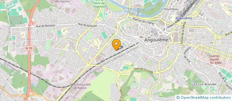 localisation de l'entreprise MADAME EVA NEBOUT à ANGOULEME