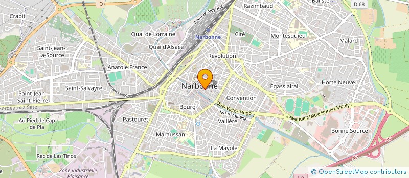 localisation de l'entreprise MADAME EVA O'HARA  NARBONNE