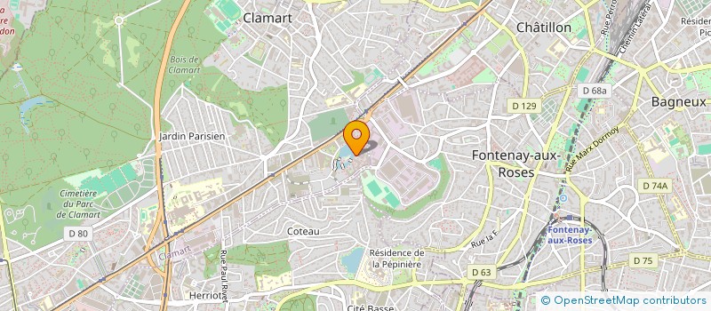 localisation de l'entreprise MADAME EVA PALACCI à CLAMART