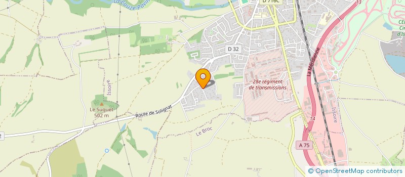 localisation de l'entreprise MADAME EVA PARIS  ISSOIRE