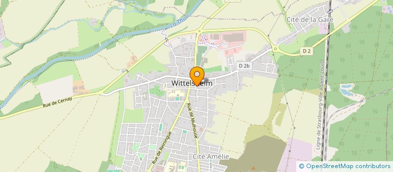 localisation de l'entreprise MADAME EVA PARLATI  WITTELSHEIM