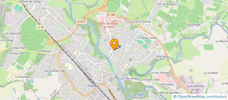 localisation de l'entreprise MADAME EVA PECHOVA à CLISSON