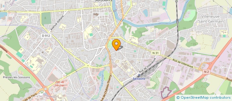 localisation de l'entreprise MADAME EVA PENALVA BOSCH à SOISSONS