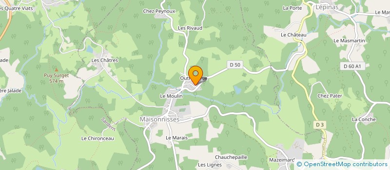 localisation de l'entreprise MADAME EVA PENICAUD à MAISONNISSES