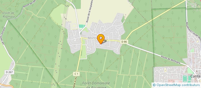 localisation de l'entreprise MADAME EVA PEREIRA à MONTIGNY