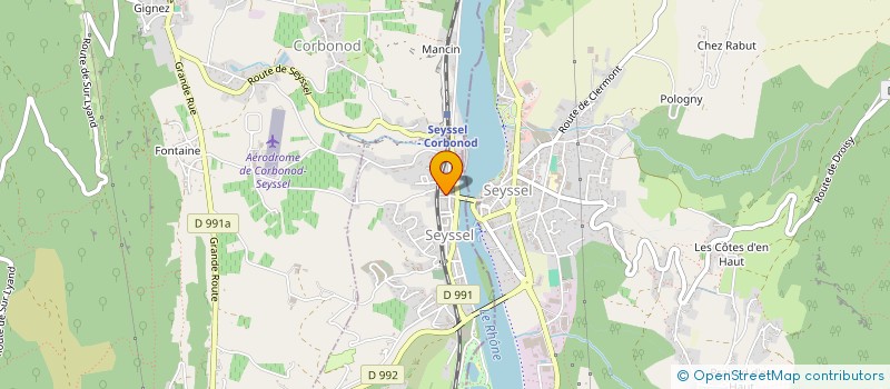 localisation de l'entreprise MADAME EVA PEREZ  SEYSSEL