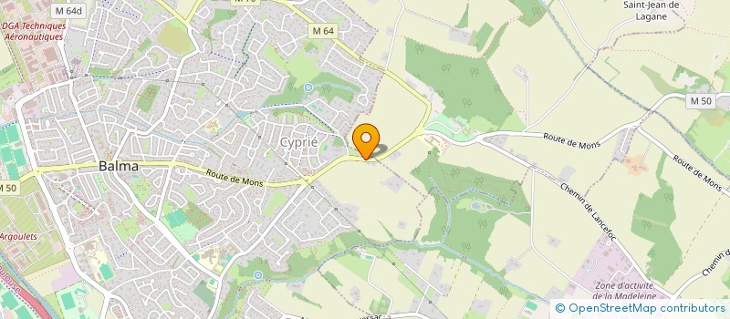 localisation de l'entreprise MADAME EVA PEREZ  BALMA