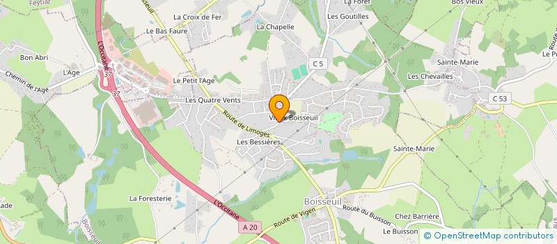 localisation de l'entreprise MADAME EVA PERREAU à BOISSEUIL