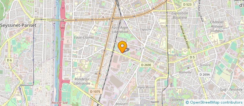 localisation de l'entreprise MADAME EVA PERRUSSEL-MORIN à GRENOBLE