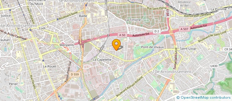 localisation de l'entreprise MADAME EVA PERUZZI à MARSEILLE
