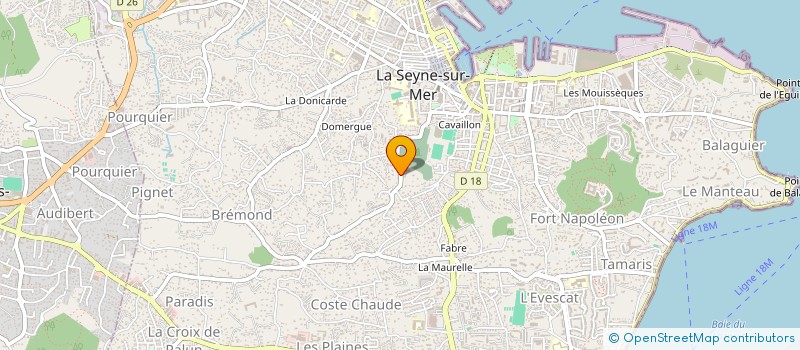 localisation de l'entreprise MADAME EVA PIET  LA SEYNE-SUR-MER