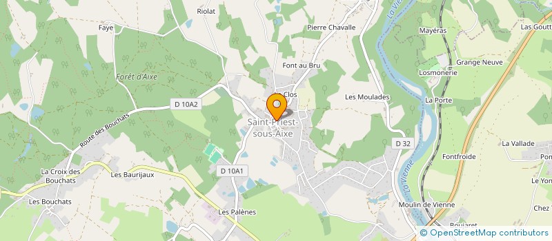 localisation de l'entreprise MADAME EVA PIGEON à SAINT-PRIEST-SOUS-AIXE