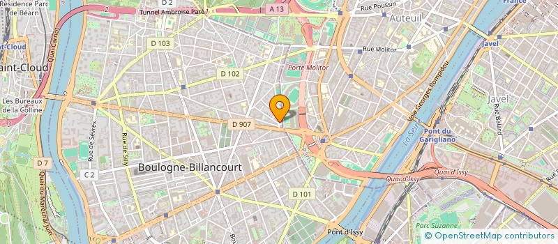 localisation de l'entreprise MADAME EVA PUJOL à BOULOGNE-BILLANCOURT