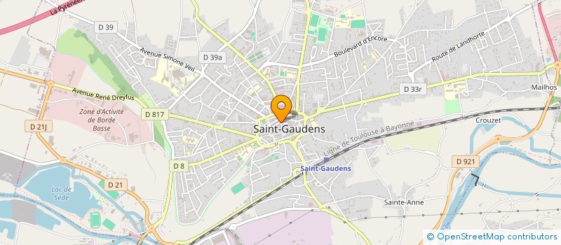 localisation de l'entreprise MADAME EVA PUYOL à SAINT-GAUDENS