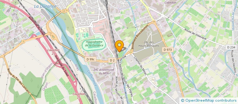 localisation de l'entreprise MADAME EVA RABEYRIN  CAVAILLON