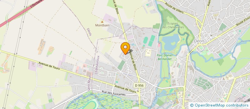 localisation de l'entreprise MADAME EVA RAVELOMANANTSOA à CHATEAUROUX