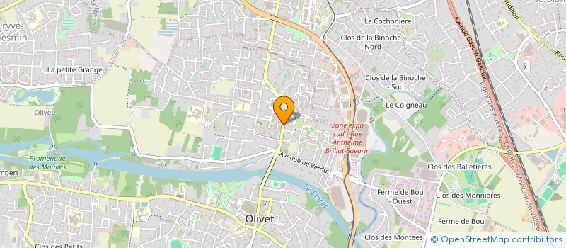 localisation de l'entreprise MADAME EVA REAUX à OLIVET