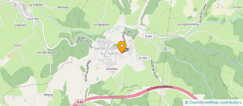 localisation de l'entreprise MADAME EVA RICCOBENE  SAINTE-COLOMBE-SUR-GAND