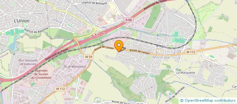 localisation de l'entreprise MADAME EVA RICHARD  MONTRABE