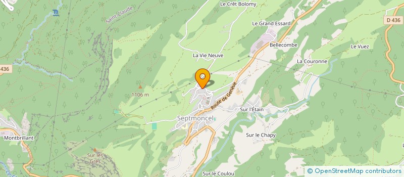 localisation de l'entreprise MADAME EVA ROBIN à SEPTMONCEL LES MOLUNES