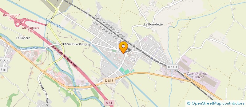 localisation de l'entreprise MADAME EVA RODRIGUEZ  BAZIEGE