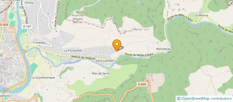 localisation de l'entreprise MADAME EVA ROSIERES  MILLAU