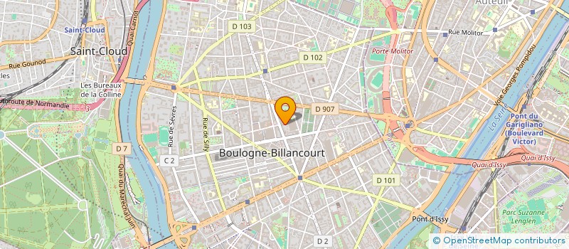 localisation de l'entreprise MADAME EVA SABATIER  BOULOGNE-BILLANCOURT