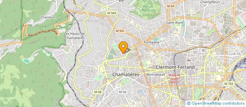 localisation de l'entreprise MADAME EVA SAHUC  CHAMALIERES