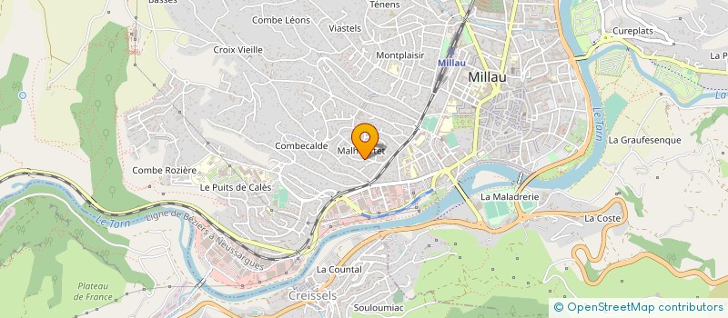 localisation de l'entreprise MADAME EVA SALGA  MILLAU