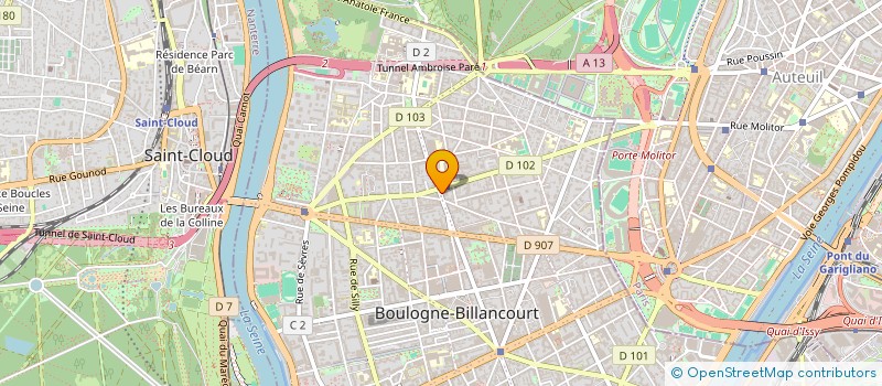 localisation de l'entreprise MADAME EVA SAMOUN à BOULOGNE-BILLANCOURT