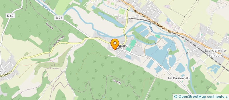 localisation de l'entreprise MADAME EVA SELLEM  CLEF VALLEE D'EURE