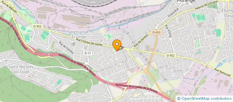 localisation de l'entreprise MADAME EVA SERRANO à SEREMANGE-ERZANGE