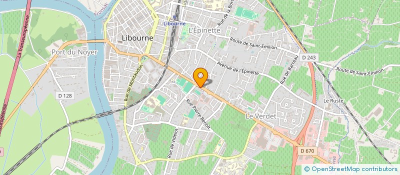 localisation de l'entreprise MADAME EVA SEURIN à LIBOURNE