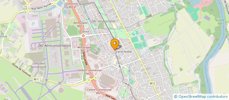 localisation de l'entreprise MADAME EVA SORIANO  BLAGNAC