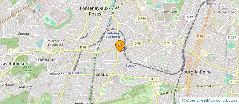 localisation de l'entreprise MADAME EVA SZEREDA à SCEAUX