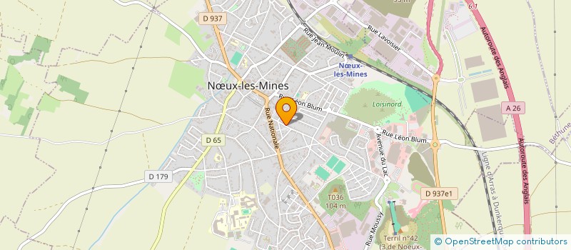 localisation de l'entreprise MADAME EVA SZYMURSKI à NŒUX-LES-MINES