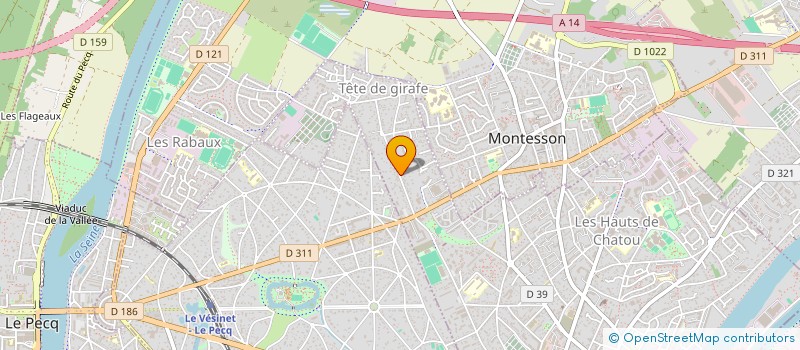 localisation de l'entreprise MADAME EVA TESIOROWSKI  CHATOU