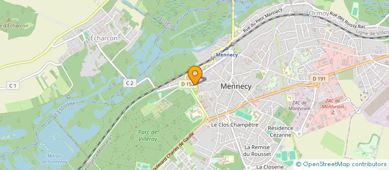 localisation de l'entreprise MADAME EVA THENY  MENNECY