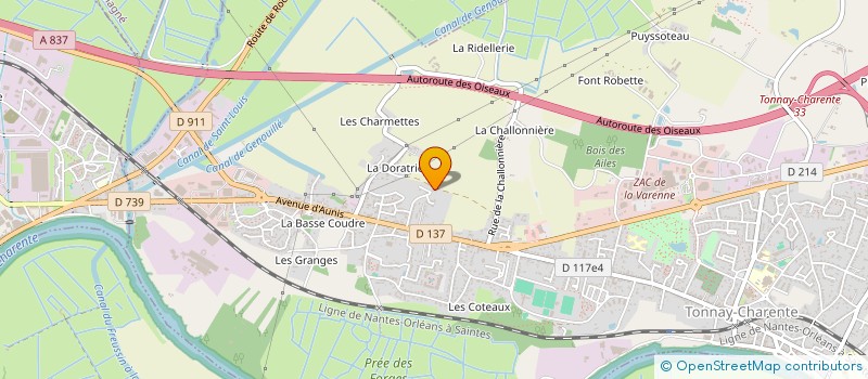 localisation de l'entreprise MADAME EVA THIMONNIER  TONNAY-CHARENTE