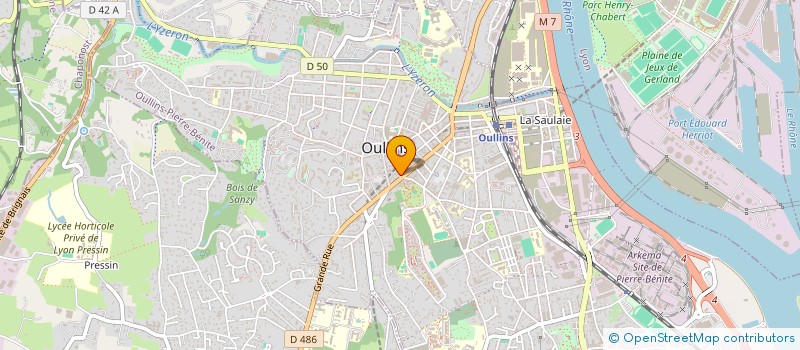 localisation de l'entreprise MADAME EVA TOCQUARD  OULLINS-PIERRE-BENITE