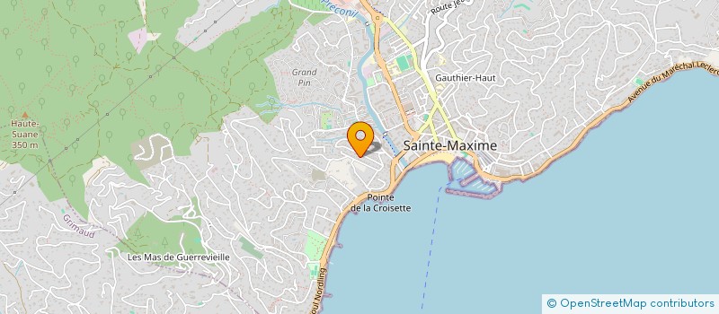 localisation de l'entreprise MADAME EVA TURQUIN à SAINTE-MAXIME