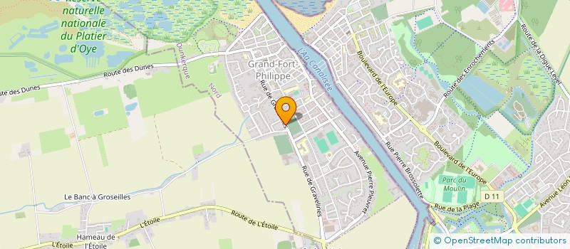 localisation de l'entreprise MADAME EVA VERHAEGHE  GRAND-FORT-PHILIPPE