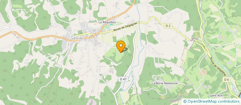 localisation de l'entreprise MADAME EVA WIJLAARS  SALVIAC