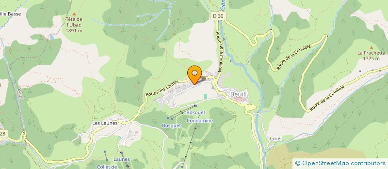 localisation de l'entreprise MADAME EVALUNA DI CARLO  BEUIL