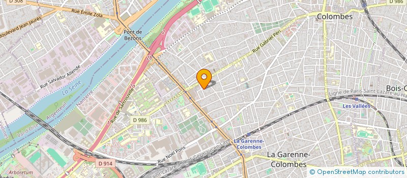 localisation de l'entreprise MADAME EVANE BETEMPS à COLOMBES