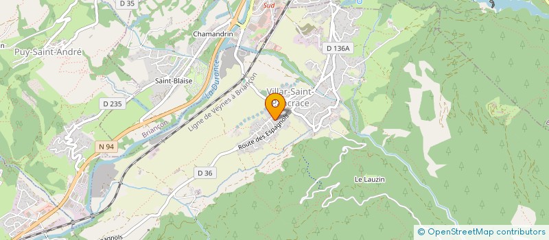 localisation de l'entreprise MADAME EVANE SALLE  VILLAR-SAINT-PANCRACE