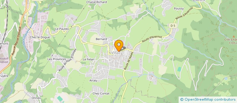 localisation de l'entreprise MADAME EVANGELIA KATMERIDIS  VILLAZ