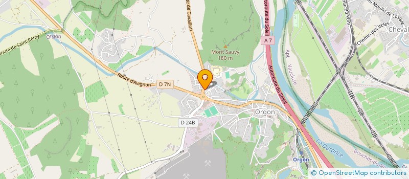 localisation de l'entreprise MADAME EVANGELINE MAS  ORGON