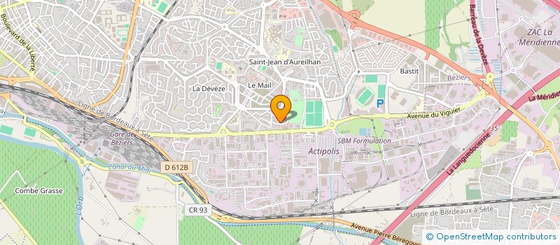 localisation de l'entreprise MADAME EVANGELINE MONREAL à BEZIERS